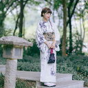 浴衣 和服 男女兼用 小紋 和風 伝統柄 モダン 改良デザイン 水墨画風 葉柄 上品 エレガント 厚手生地 シワ防止 ポリエステル素材 グレー 春夏 普段使い カジュアル