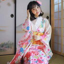 和服 レディース 振袖 フォーマル 正装 着物 古典柄 ポリエステル素材 しわになりにくい 防シワ 上品なピンク色 成人式 卒業式 結婚式 謝恩会 パーティー