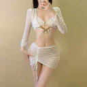水着 レディース セパレート ビキニ 背中開き 小胸 バストアップ 体型カバー 着痩せ セクシー 温泉 プール ビーチ 速乾 伸縮性 パッド付き ワイヤーなし ナイロン スパンデックス 白 ブラウン ブルー