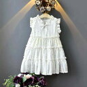 ドレス 女の子 ベビー ノースリーブ プリンセス 箔押し キラキラ オーガンジー チュール レース コットン スパンデックス 上品 パーティー 発表会 フォーマル 春夏 Aライン