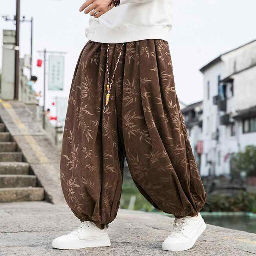 ジョガーパンツ メンズ 秋冬 新中華風 レトロ リーフ柄 コーデュロイ 綿混 ワイドシルエット ゆったり 大きいサイズ 保温性 ストレッチ 普段使い カジュアル ブラック ブラウン ジョガーパンツ メンズ 秋冬 新中華風 レトロ リーフ柄 コーデュロイ 綿混 ワイドシルエット ゆったり 大きいサイズ 保温性 ストレッチ 普段使い カジュアル ブラック ブラウン