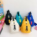 バッグ キッズ 男女兼用 韓国風 ボディバッグ 斜めがけバッグ アルファベットプリント クール スタイリッシュ カジュアル スポーツ ナイロン 軽量 通気性 普段使い お出かけ 通園(x3)(4)