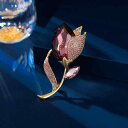 ブローチ レディース クリスタル フラワー 亜鉛合金製 高級感 豪華 エレガント ライトラグジュアリー 胸元隠し デコルテカバー 秋冬 スーツ ジャケット アウター フォーマル パーティー 結婚式 オフィス 装飾品
