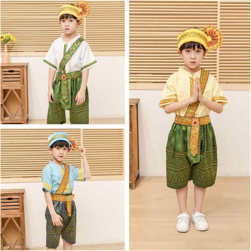 民族衣装 キッズ 子供 男女兼用 ハロウィン 仮装 タイ族 少数民族 ダンス 発表会 舞台 パフォーマンス..