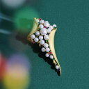 ブローチ 秋冬 クリスマス デザイン 高級感 銅メッキ製 コート アウター用 結婚式 パーティー カジュアル フォーマル 上品 オフィス 小物