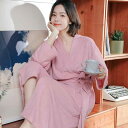 バスローブ レディース メンズ 男女兼用 カップル ホテル仕様 ロング丈 美容院 エステ スパ タオル地 綿 厚手 吸水速乾 ナイトガウン ルームウェア 部屋着
