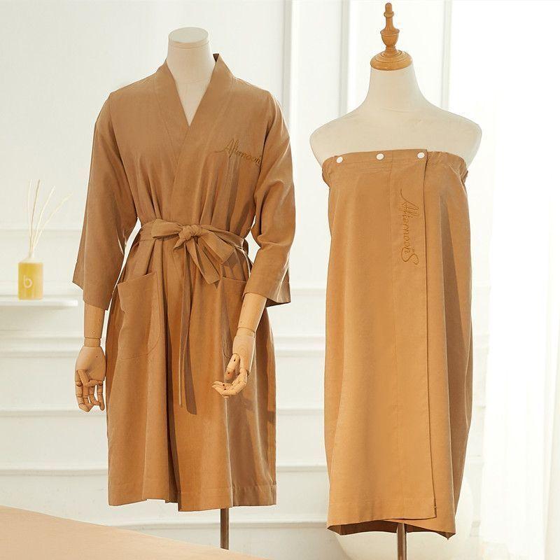 バスローブ レディース 女性用 春夏 美容院 エステ 高級ホテル 湯上がり ルームウェア バスラップ ゆっ..