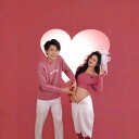 マタニティフォト 衣装 セットアップ カップル 夫婦 写真撮影用 おうちフォト 自宅撮影 ルームウェア スイート かわいい 清新 フェミニン ニット素材 長袖 ポリエステル ピンク 春夏