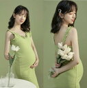マタニティドレス マタニティフォト 撮影用 ママ 妊婦服 記念写真 スタジオ撮影 衣装 ワンピース エレガント 上品 ロマンティック ロングドレス