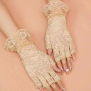 グローブ レディース 花嫁 ウェディング ブライダル レース ホワイト ブラック カーキ ショート丈 結婚式 披露宴 パーティー フォーマル シンプル フリーサイズ(x2)