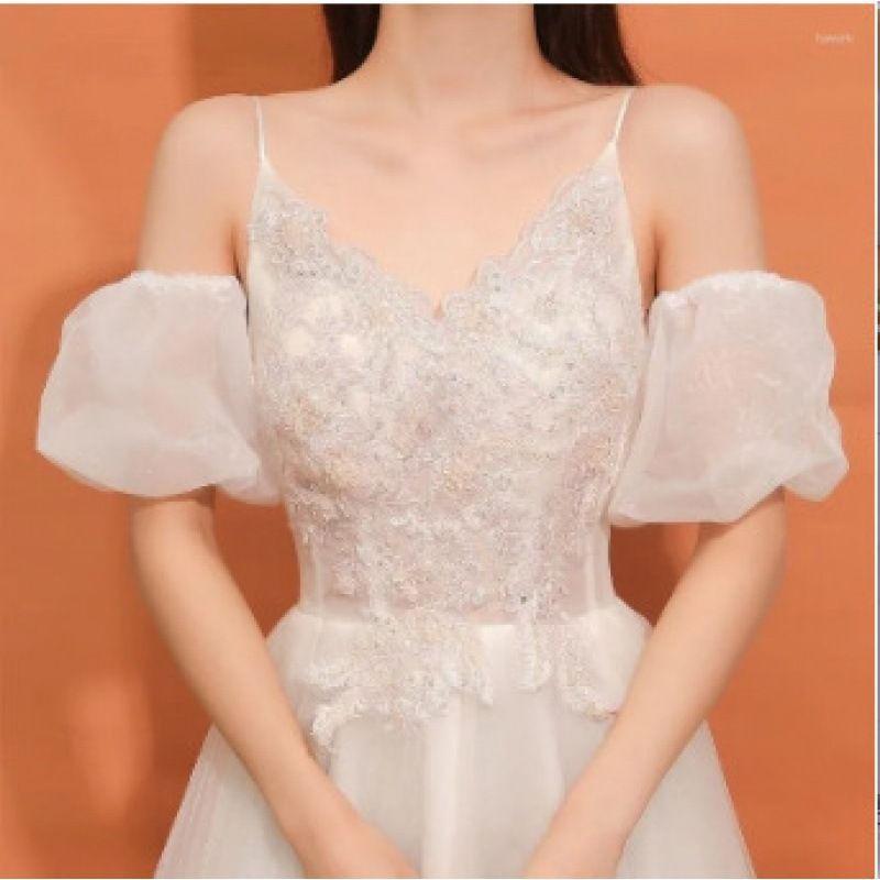 アームカバー レディース 花嫁 ブライダル ウェディング ブライズメイド ショート丈 装飾 ゆったり 合わせやすい 春夏 白 アイボリー ポリエステル フリーサイズ 田園風 清楚 スウィート(x2)