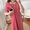 ワンピース 産後 授乳服 マタニティ 半袖 春夏 お出かけ 普段使い コットン ゆったり 体型カバー Aライン 楽ちん 快適