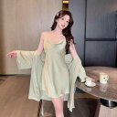 ナイトドレス レディース セクシー ドレープネック キャミソール スリップ Vネック バックオープン 夏 接触冷感 シルク調 薄手 ショート丈 上品 ルームウェア