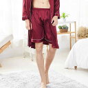 パジャマ メンズ ルームパンツ ポリエステル 接触冷感 シルク調 薄手 軽量 ゆったり ショートパンツ 春夏 部屋着 普段使い リラックス 快適 男性用 シンプル カジュアル