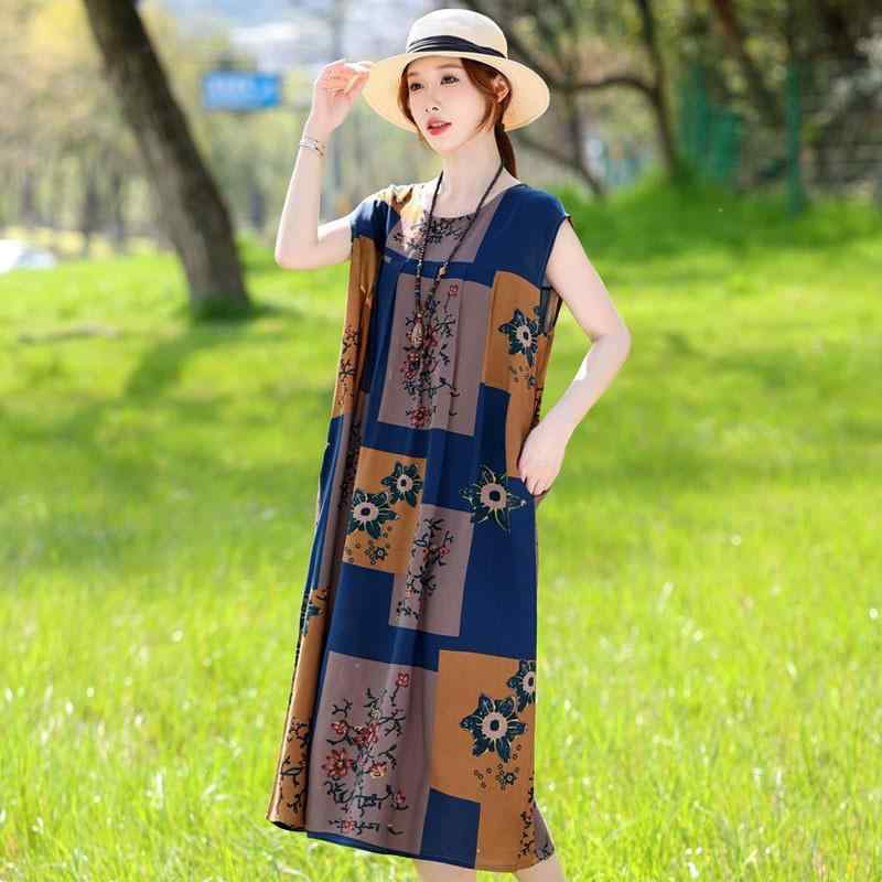 ワンピース レディース 高級感 再生繊維 春夏 大きいサイズ ママ ゆったり プラスサイズ ロング丈 マキシ丈 半袖 Aライン ポリエステル 体型カバー 普段使い