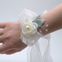 コサージュ カメリア ブローチ リストブーケ 花嫁 ウェディング ブライズメイド 結婚式 披露宴 パーティー 上品 エレガント ナチュラル ボタニカル ピンク グリーン ブルー レッド パープル