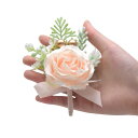 コサージュ ブートニア リストブーケ 結婚式 ウェディング ブライダル パーティー 韓国式 一輪バラ ローズ 造花 フェイクフラワー アーティフィシャルフラワー...