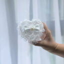 リングケース 結婚式 ペアリング マリッジリング ウェディング ハート レース リボン ジュエリーボックス アクセサリー収納 韓国風 小物入れ プラスチック製 白 赤 ピンク