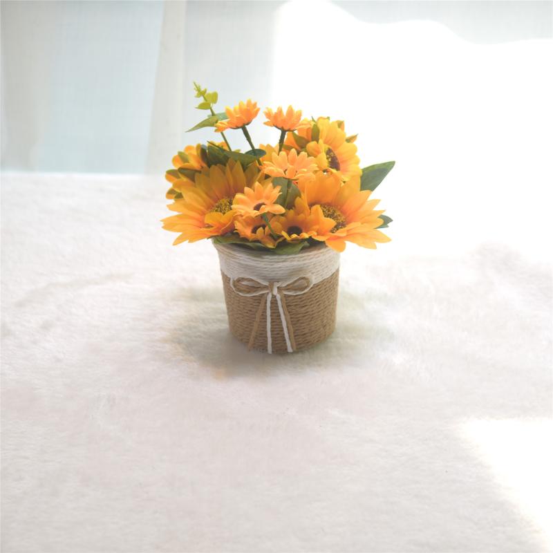 造花 ひまわり 鉢植え フェイクグリーン リアル インテリアグリーン 室内 リビング ダイニング 卓上 玄関 オフィス 置物 装飾品 撮影小物 おしゃれ