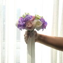 ウエディングブーケ 取り外し可能 韓国風 結婚式 披露宴 前撮り 新婦用 造花 シルクフラワー インテリア 装飾 森ガール風 ナチュラル