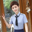 シャツ レディース 半袖 春夏 韓国風 襟付き オフィス ビジネス 通勤 制服 ホワイト ブラウス トップス スリムフィット ポリエステル ストレッチ 無地(x2)