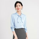 シャツ レディース 白 秋冬 ゆったり 個性的 デザイン ブラウス スタンドカラー 長袖 ポリエステル オフィス 通勤 きれいめ 上品(x2)