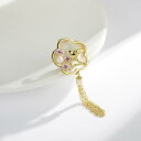 ブローチ レディース 中国風 扇子 桃の花 カササギ タッセル 天然貝殻 エレガント 上品 高級感 銅製 フォーマル パーティー 和装 チャイナドレス スーツ ...