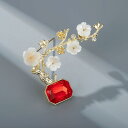 ブローチ レディース 梅の花 ロウバイ モチーフ 中国風 レトロクラシック 宮廷風 銅製 高級感 上質 スーツ ジャケット コート フォーマル 普段使い オール...