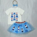 セットアップ ベビー ガールズ 春夏 かわいい キャラクタープリント コットン Tシャツ トップス ふんわり プリンセス チュール ミニスカート ピンク ホワイト 2点セット やわらか 肌触り