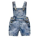 オーバーオール キッズ 男の子 新作 夏物 デニム サロペット ハーフパンツ 綿混 幼児 ベビー 子供服 韓国風 カジュアル 普段使い お出かけ