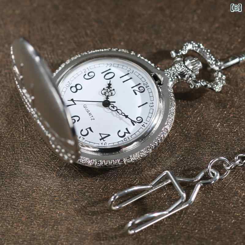 懐中時計 ネックレス ユニセックス レトロ アンティーク フリップカバー 高級感 クォーツ式 モスクモチーフ 祈りデザイン 精巧 上品 装飾品 ゴールド シルバー ブラック