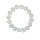 ブレスレット レディース 模造漢白玉 丸玉 ガラス製 光沢 シングル 8mm 10mm 12mm シンプル カジュアル(x2)