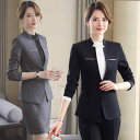 スーツ レディース 高級感 ホテルスタッフ 制服 オフィス ビジネス 通勤 接客 フロント 受付 美容師 マネージャー 長袖 セットアップ 春夏(x2)