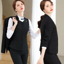 オフィスウェア レディース 制服 セットアップ ビジネススーツ ジャケット ベスト ジレ スカート パンツ ブラウス ホテル 接客 受付 美容院 事務服 仕事着 ユニフォーム フォーマル 上質 ポリエステル 混紡 春夏