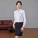 シャツ レディース Vネック 長袖 シフォン ポリエステル トップス オフィス ビジネス 通勤 普段使い エレガント 上品 スリムフィット ホワイト ネイビー 秋冬