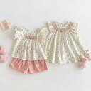ワンピース 女の子 キッズ 女児 コットン 小花柄 うさぎ柄 ノースリーブ プリンセスライン フレアスカート 夏 サマー お出かけ 普段使い かわいい おしゃれ 子供服