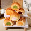 食品サンプル フェイクスイーツ チーズ入りシュークリーム スクイーズケーキ 本物そっくり もちもち PU素材 インテリア 置物 ディスプレイ 撮影小物 見本 教...