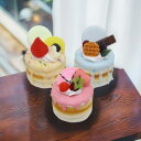 食品サンプル ミニチュア 2段 ケーキ パン フェイクフード 上品 おしゃれ 冷蔵庫マグネット インテリア飾り 撮影小道具 おままごと ごっこ遊び パステルカラー PU PVC素材(x2)