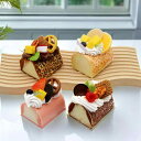 フェイクスイーツ フルーツロールケーキ ヨーロッパ風 インテリア 置物 店舗ディスプレイ 撮影用小道具 おままごと 知育玩具 PU素材 PVC素材 食品サンプル...