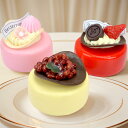 食品サンプル 冷蔵庫マグネット 6cm クリスピーチョコレート アイスケーキ風 ミニチュア PU製 手作り かわいい スイーツ 磁石付き インテリア ディスプレイ オブジェ 撮影小物