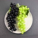 造花 フェイクグリーン リアル 人工ぶどう房 プラスチック製 紫 緑 黒 赤 インテリア 装飾 ディスプレイ 店舗用 撮影小物 フルーツガーランド オブジェ 飾...