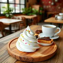 食品サンプル ホイップソフトクリーム アイスサンデー フェイクケーキ リアル ディスプレイ スイーツショップ 店舗用 カフェ 撮影用 オブジェ 雑貨 クリーム色 モダン シンプル