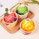 食品サンプル フェイクスイーツ アイスクリーム ケーキ 模型 カップ型 デザート カラフル PU製 手作り DIY 飾り 置物 オブジェ ディスプレイ 撮影小物(x2)
