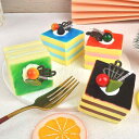 食品サンプル フェイクスイーツ リアル ミニチュアケーキ 冷蔵庫マグネット 磁石付き PU素材 柔らかい 手作り風 クリーム フルーツ ショーケース ディスプレイ インテリア 雑貨 撮影小物 お部屋飾り