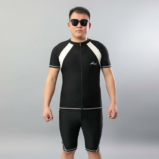 水着 スイムウェア メンズ 大人用 セパレート スイムパンツ 5分丈 上下セット 大きいサイズ UVカット トレーニング ビーチ 水泳 フィットネス マリンスポーツ ナイロン 速乾 ブラック 水着 スイムウェア メンズ 大人用 セパレート スイムパンツ 5分丈 上下セット 大きいサイズ UVカット トレーニング ビーチ 水泳 フィットネス マリンスポーツ ナイロン 速乾 ブラック