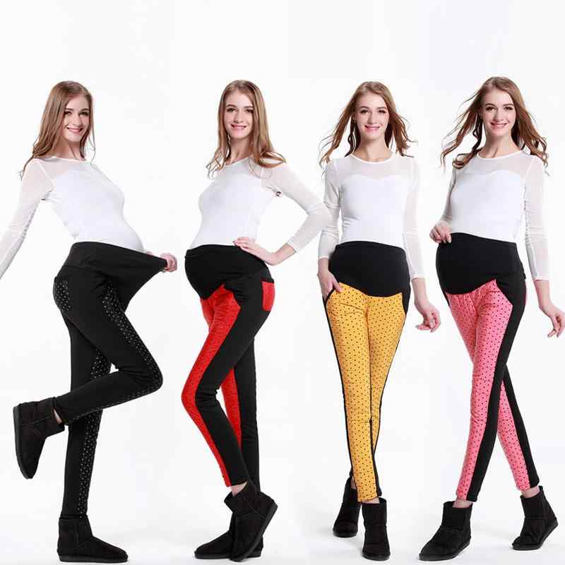 レディース マタニティパンツ スキニー 裏起毛 厚手 あったか 暖パン コットン ストレッチ 腹部サポー..