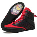 シューズ メンズ レディース ボクシング サンダ レスリング 格闘技 トレーニング ハイカット ハイサポート ホールド感 フィット 安定性 室内用 ジム 練習用...