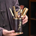 茶道具 ベークライト製 茶道六君子 茶器セット 本格 茶芸 お茶点て 煎茶道具 茶筒 茶挟 茶針 茶掃 中華風