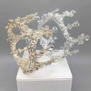 ヘアアクセサリー キッズ 女の子 プリンセス クラウン ティアラ リボン ミニ 小ぶり シルバー ゴールド 合金 電気メッキ加工 誕生日 発表会 結婚式 パーティー 記念撮影