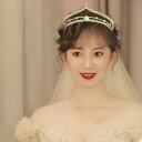 ティアラ レディース 結婚式 ウェディング ヘッドドレス 王冠 花嫁 ブライダル 披露宴 パーティー ドレス 髪飾り ゴージャス キラキラ 韓国風 シルバー ゴールド 合金製 電気メッキ加工